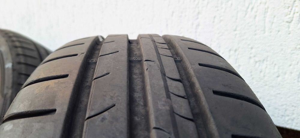 Jante aliaj Skoda Fabia2/Polo/Seat Ibiza 5x100-14"- 5½Jx14H2 +anvelope Dunlop Sport Bluresponse 185/60R14 82H DOT2024+21 Prezoane M14 F1,5 25MM CONICE