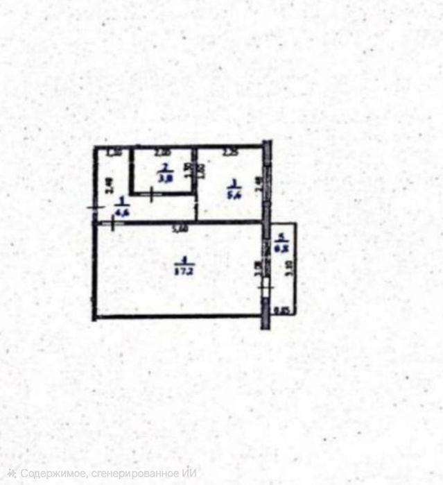1-комнатная квартира!