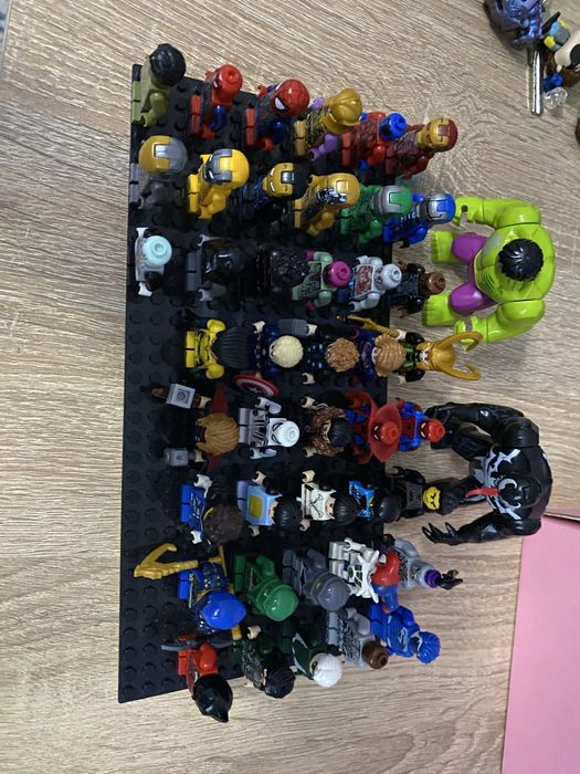 Лего фигурки marvel, DC, ninjago