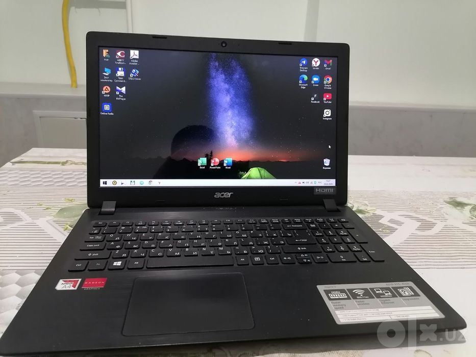 Notebook aser aspair yaxshi narxda sotiladi