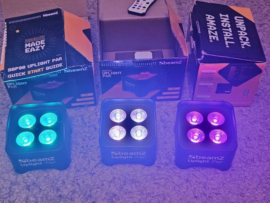 Beamz BBP90 Uplight Par 4x4W IRC