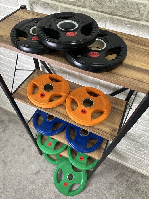 Блины для штанги, гриф