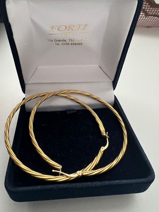 Cercei mari, au 18 k, italia, superbi!