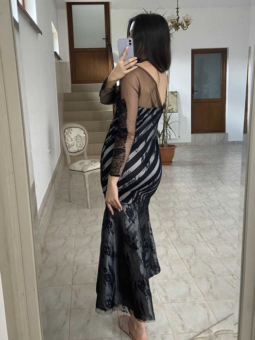 Rochie Agnes Toma, cu ETICHETA, stil sirena: marimea M