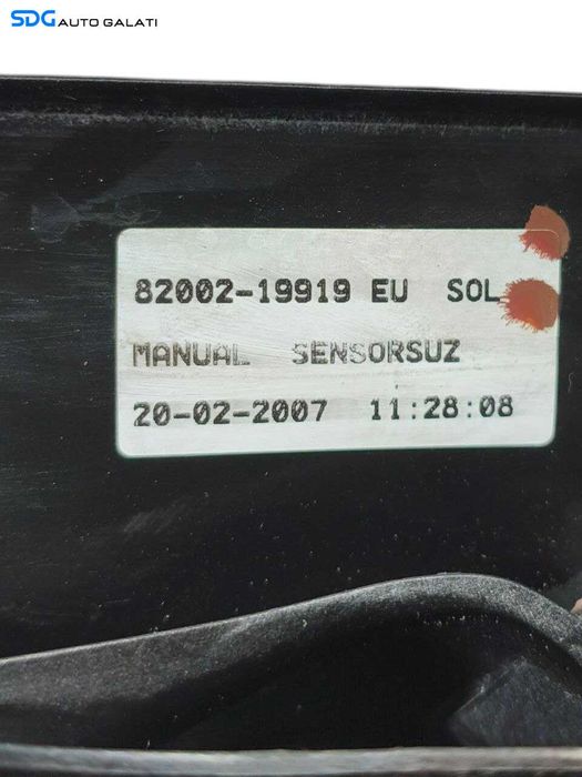 Oglinda Stanga Reglaj Manual Manuala Renault Megane 2 2002 - 2008 Culoare Neagra Cod 12353060 82002-19919 [LR1380]