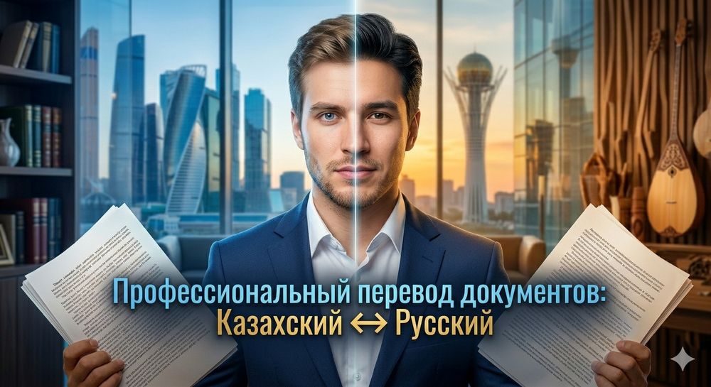 Профессиональный пеПеревод документов: Казахский ↔ Русский
