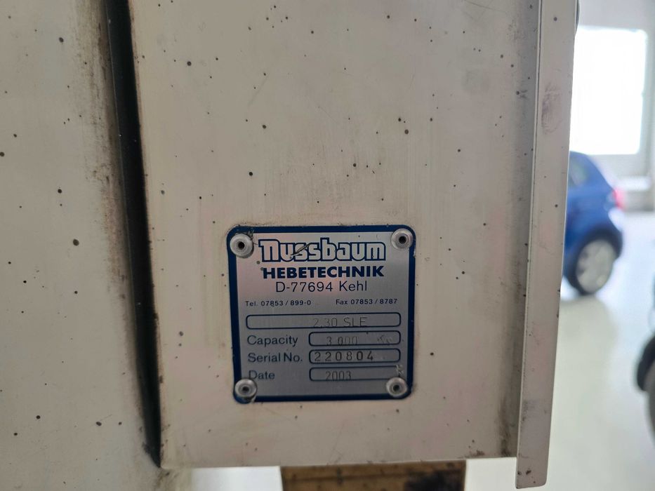 Vand elevator Nussbaum, 2 coloane, 3.0T