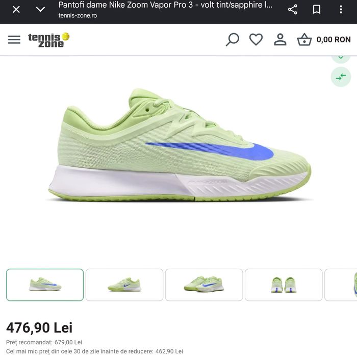 Nike Vapor Pro 3 HC Tenis Padel NOI | 35.5, 36.5, 37.5, 39, 40, 40.5, 42, 42.5, 43, 44.5