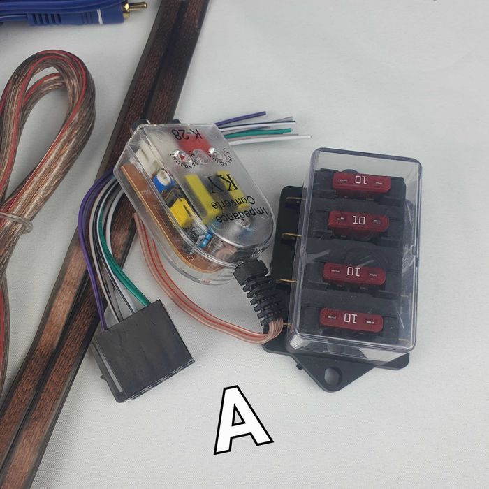 Kit Instalare Tub de Bass-Filtru Hi-Low-Cabluri RCA-Soclu Siguranta ++