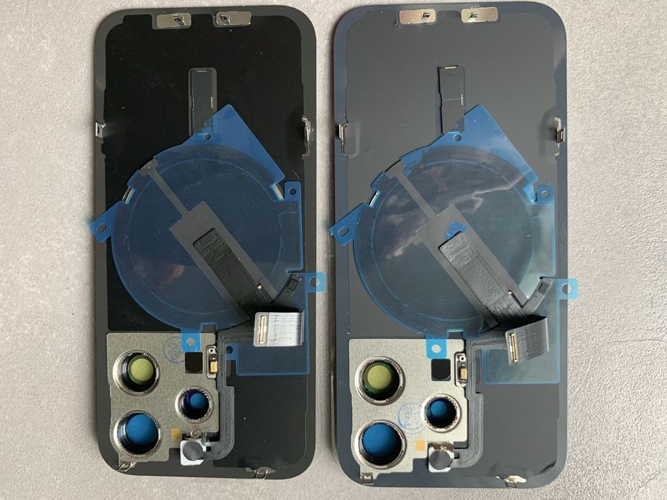 Doua huse sau Capac spate iPhone 15ProMax: cabluri, magsafe