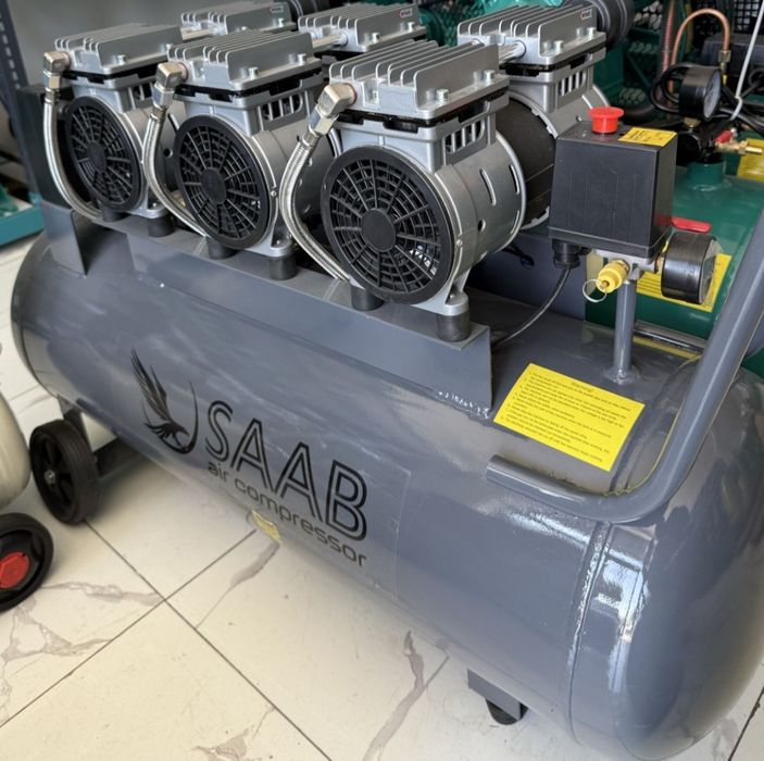 Безшумный воздушный компрессор saab  kompressor tuvoshsiz 70L 100L 200