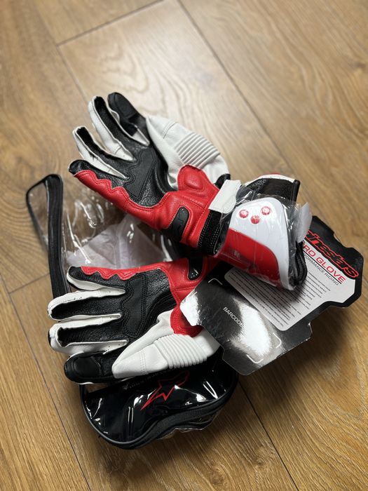 Mănuși Moto GP Racing –Roșu – Protecție Premium