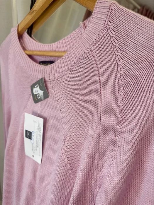 Pulover tricotat roz trandafiriu subtire Massimo Dutti marimea S nou