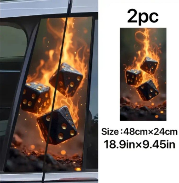 Наклейка на стойки авто тюнинг