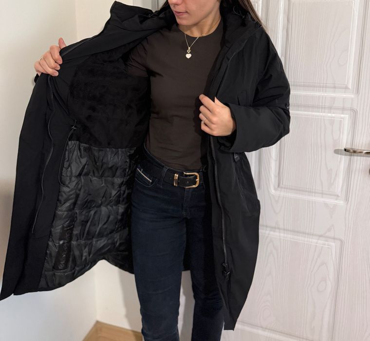 Дамско яке парка черно Elvine