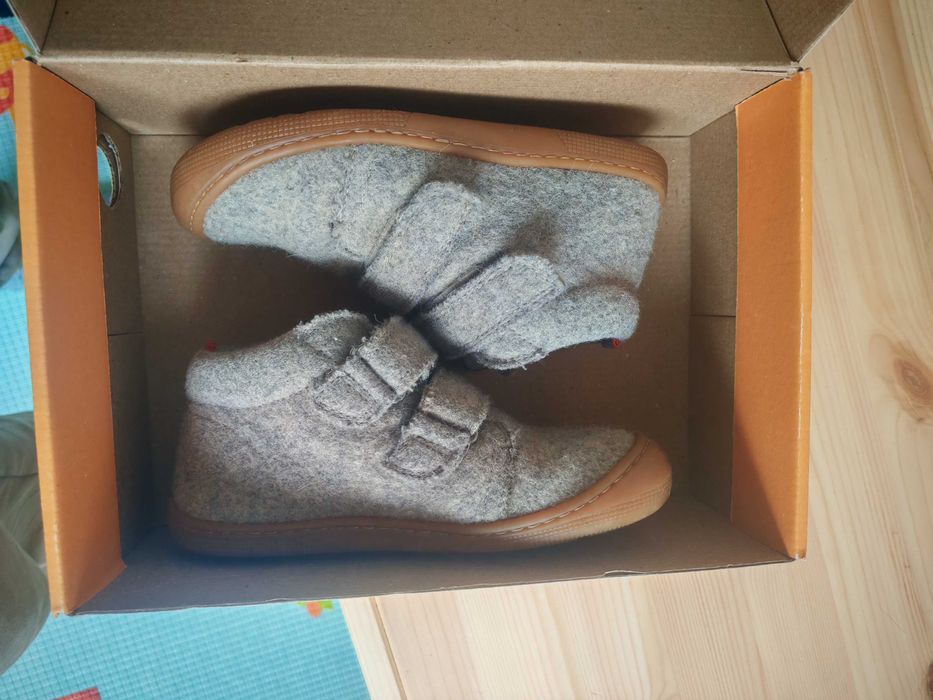 Детски боси Barefoot 29   мерино боти Koel Don Merino Light Grey