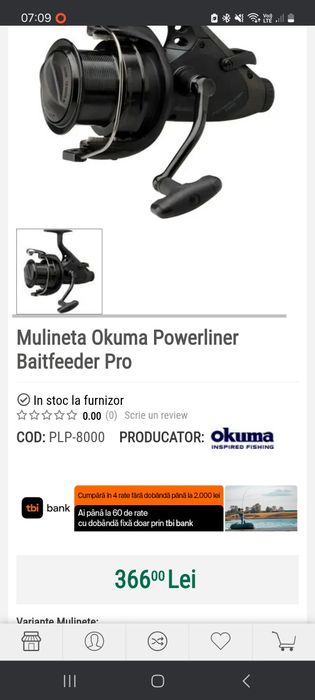 Set 4 mulinete okuma power line pro
