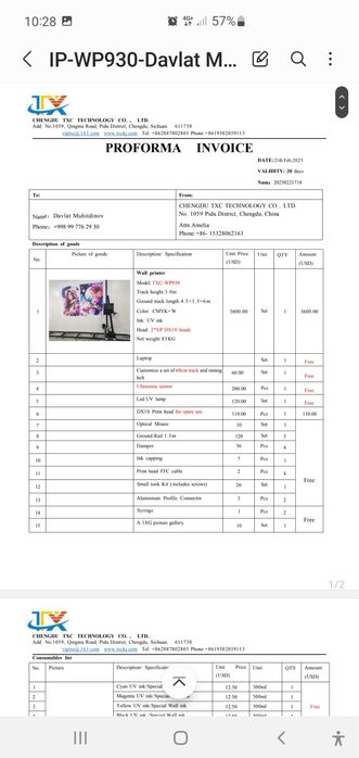 Devor printeri 3D,5D,7D xoxlagan razmerda