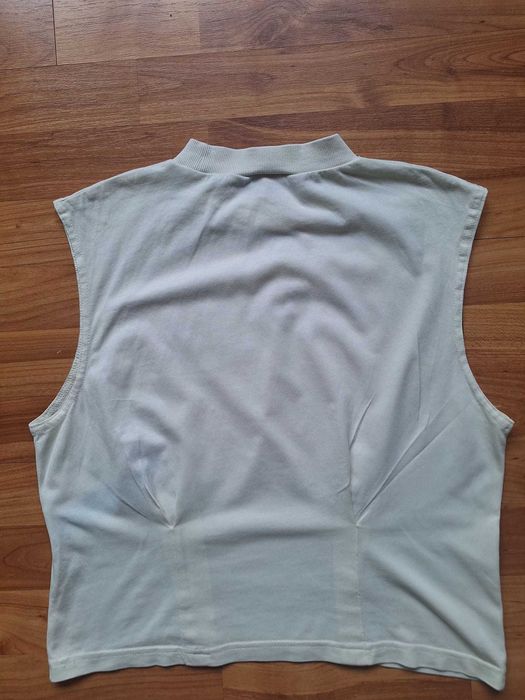 Tricou Fila Mărimea M Alb Mock Neck Sleeveless 100% Bumbac