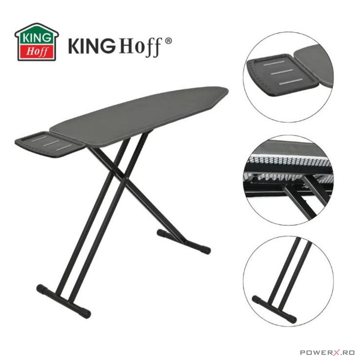 Masa de calcat cu suport pentru apartul de calcat, reglaj pe 7