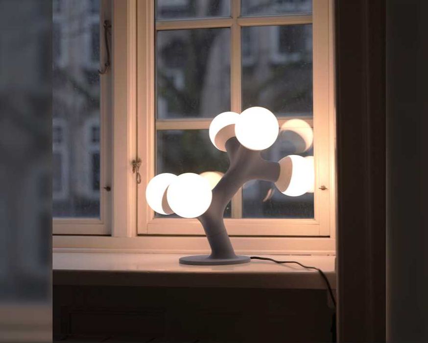 Настольные светильники "Молекула" — наука в свете стиля