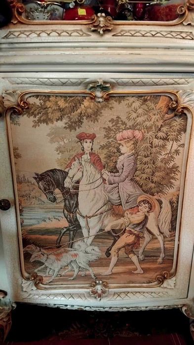 Италиянска барокова витрина - ръчно рисувана