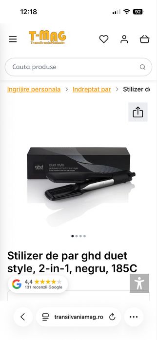 Placa de par 2 in 1 ghd duet style