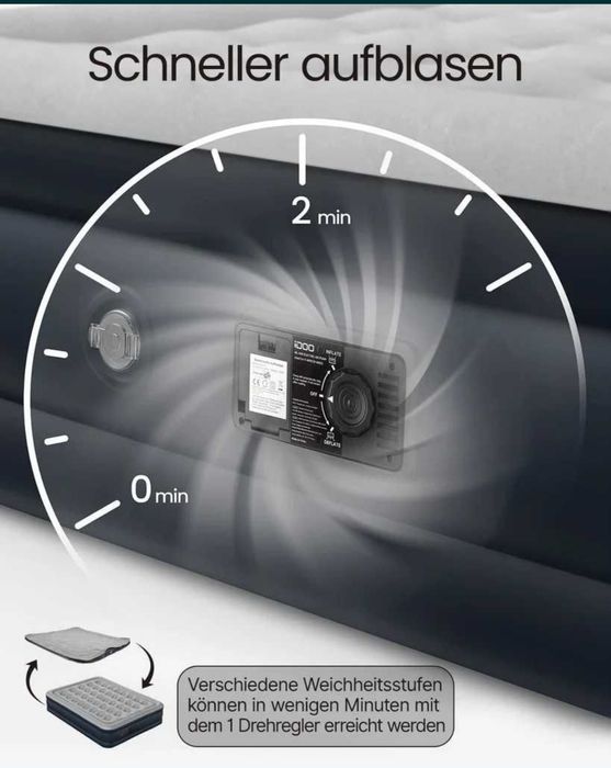 Pat gonflabil pentru 2 persoane