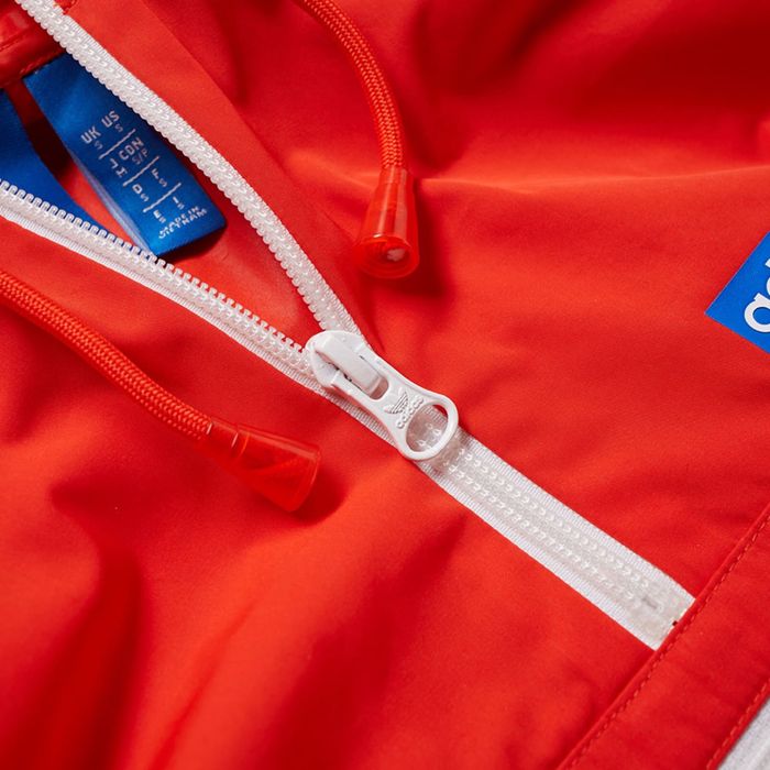 Geacă de ploaie Adidas Tennoji Windbreaker – nouă, roșu vibrant
