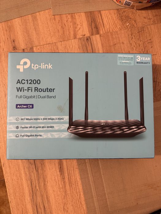 Router TP Link Archer C6 AC1200 Dual Band Gigabit