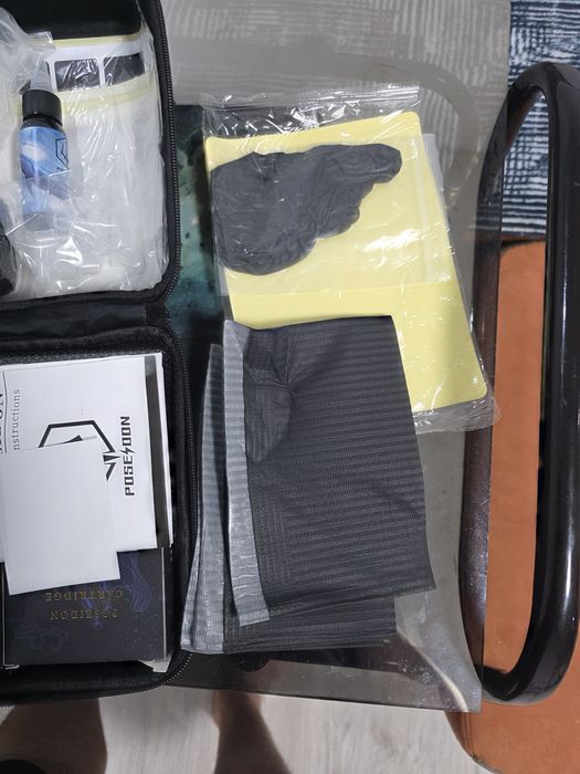 Kit Tatuat Complet NOU - Aparat Wireless Poseidon YOLO Flip Pen