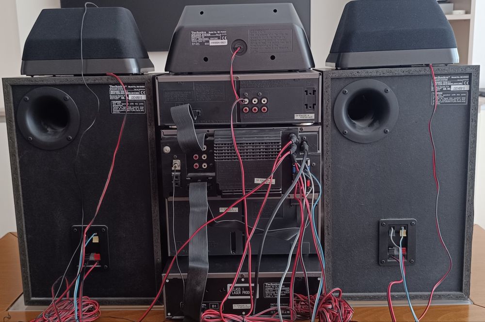 Японска аудио система Technics SC-EH600 с 5 колони и дистанционно. Отлична!