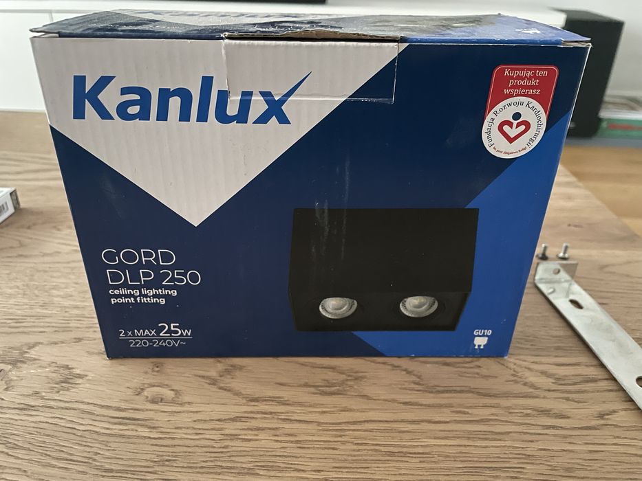 Plafoniere, dublu spot Kanlux negru mat