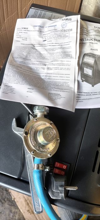 Soba încălzire mixtă gaz și electrica