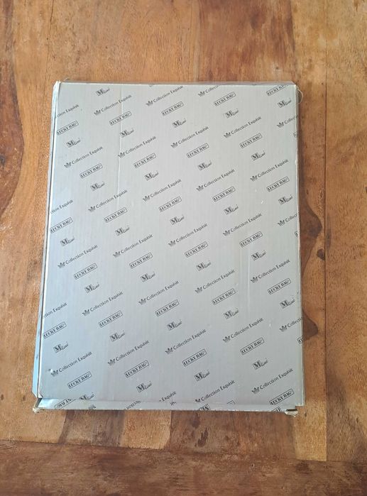 папка луксозна със соларен калкулатор Mline кожа черна A4