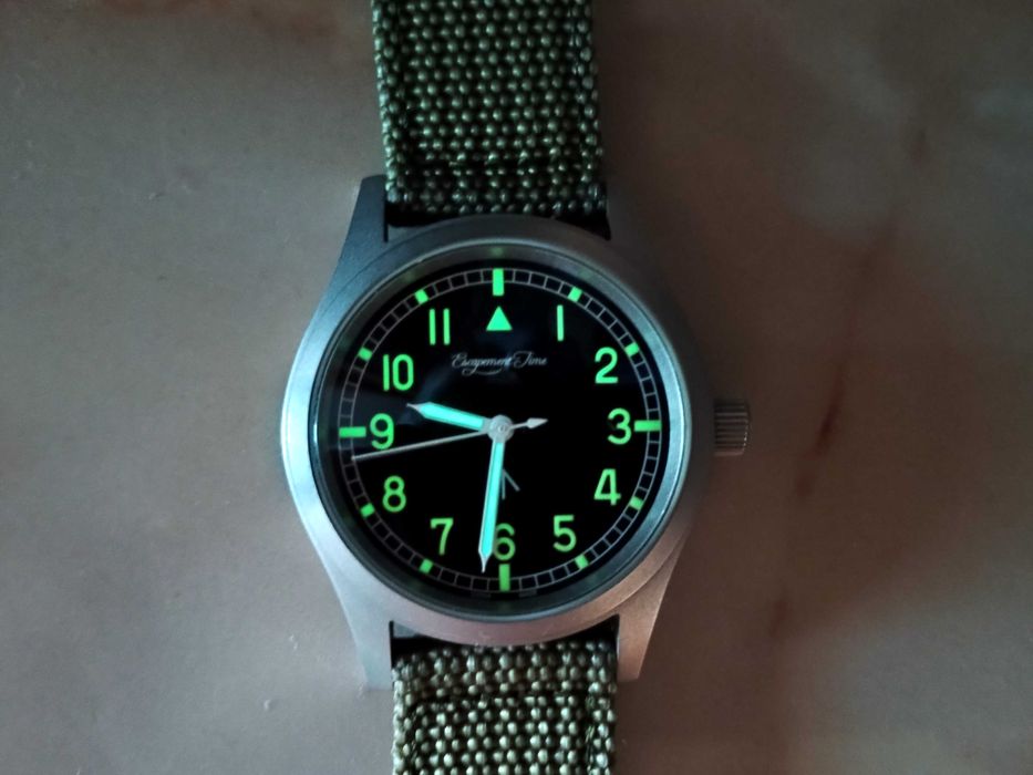 Ceas San Martin Pilot 100 M Aviator aproape nou 150 lei fix