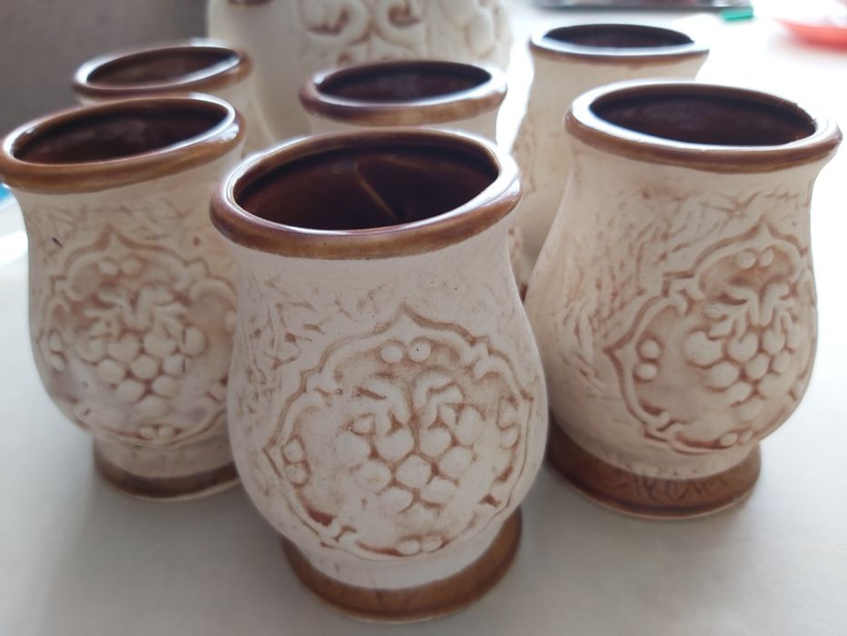 Набор для вина глиняный