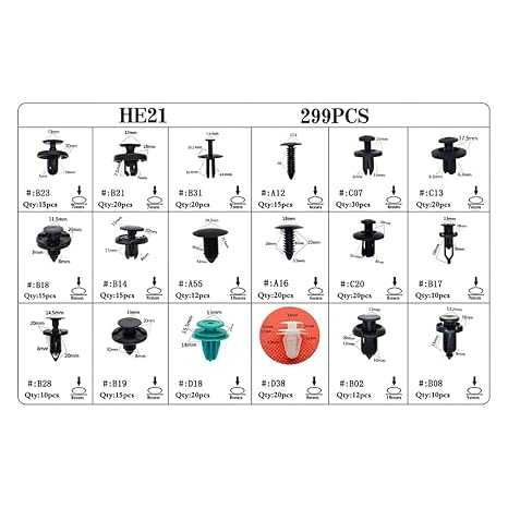 Щипки 2422-2 за автомобил - 299бр за benz/bmw/toyota/honda/subaru/niss