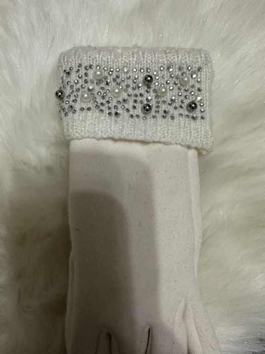 Свадебная шубка + перчатки