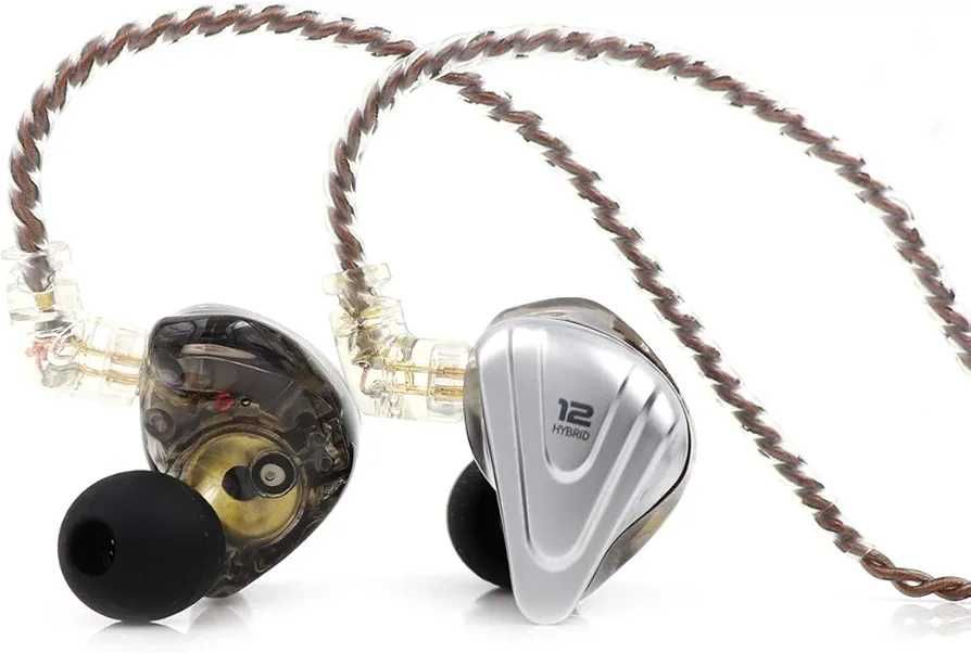 Casti Linsoul KZ ZSX 5BA+1DD 6 Driver Hybrid in-Ear HiFi cu microfon