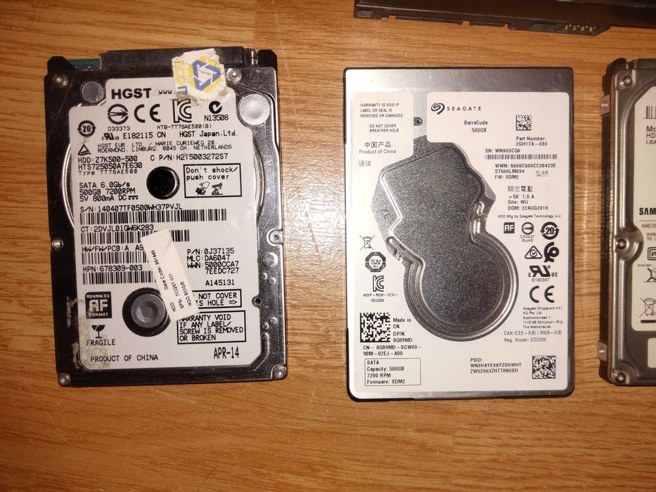 HDD 1TB- 500gb Laptop/Desktop SATA3