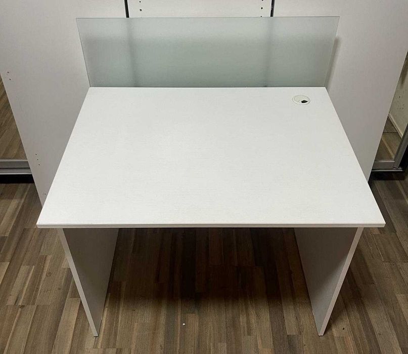 30 buc Mic Birou Alb; Birou PC; Masa de lucru 100x75