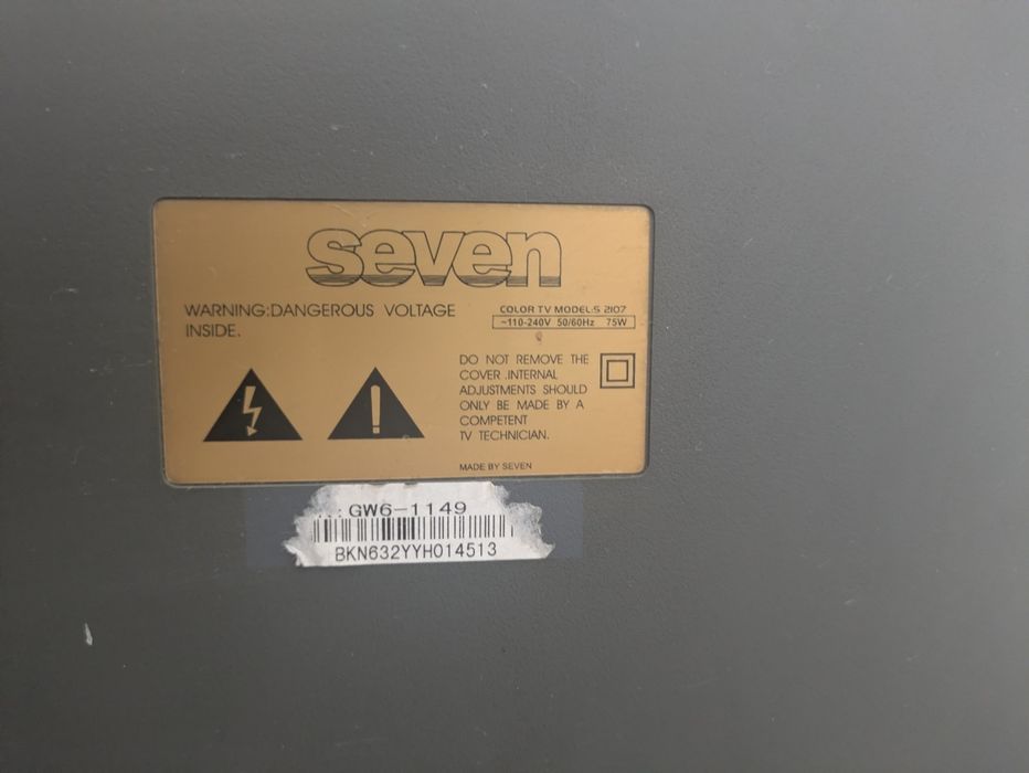 Цветной телевизор seven/seven Телевизоры