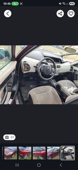 Capota Aripa stop far trager motor cutie grila  Citroen c4 piccaso