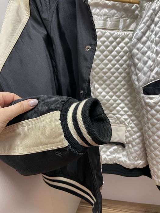 Мъжко яке моторджийско Polo от Германия, черно и бежово