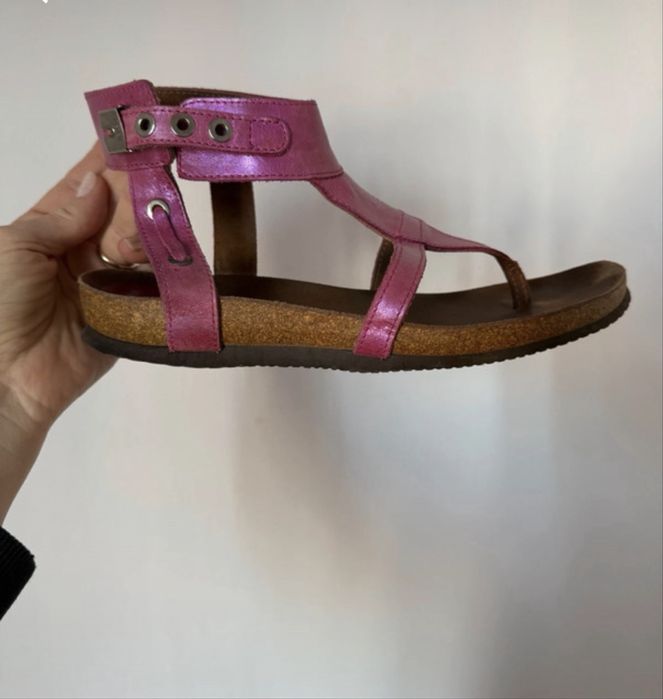 Sandale Scholl/ piele roz sidefat/ 37