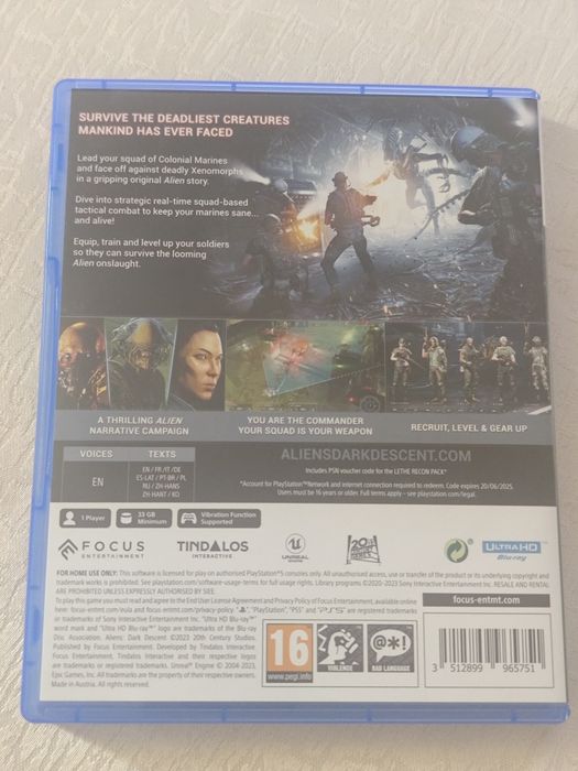 Aliens Dark Descent PS5 Игра