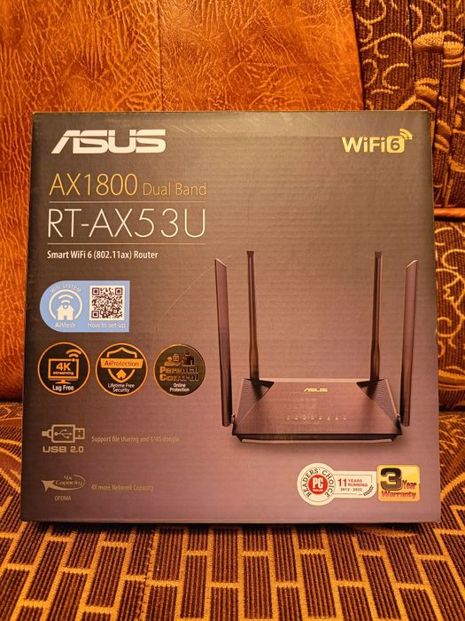 Router ASUS AX 1800 dual band WiFi 6