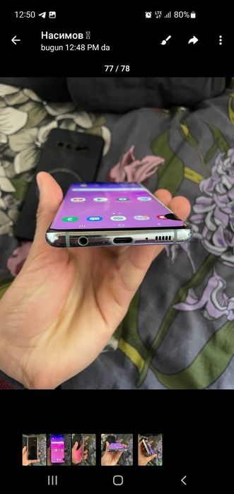 Samsung S10 xolati rasimda