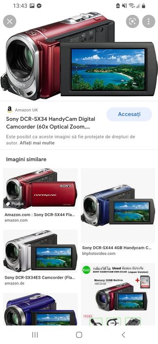 sony handycam dcr sx34e